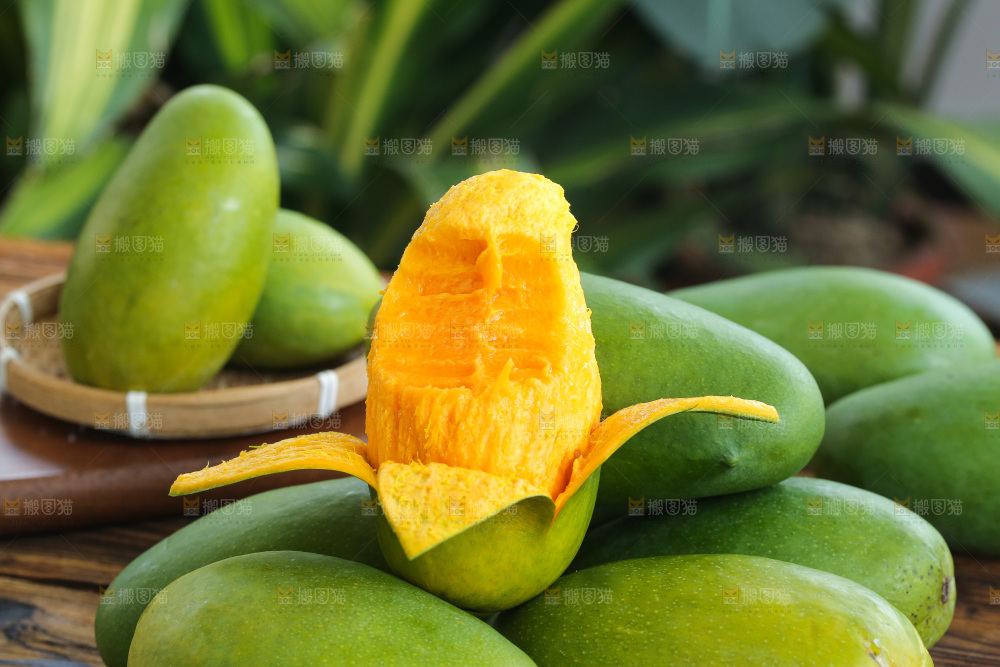 深底上的椰香芒