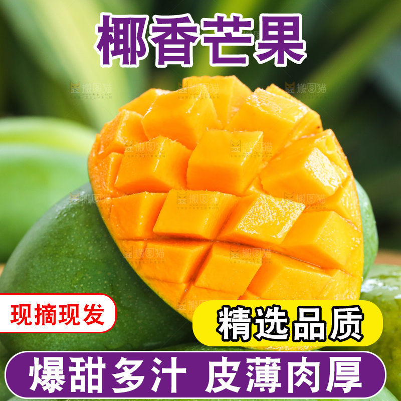 深底上的椰香芒