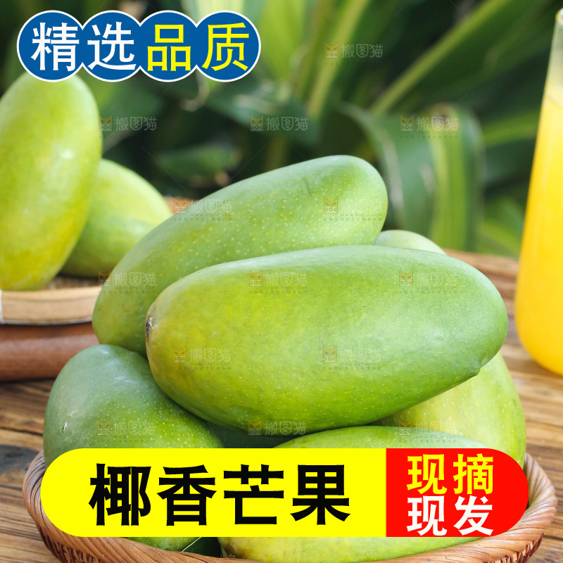 手里拿着椰香芒