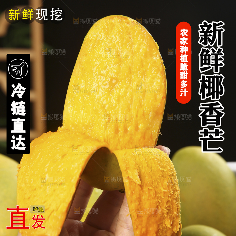 深底上的椰香芒