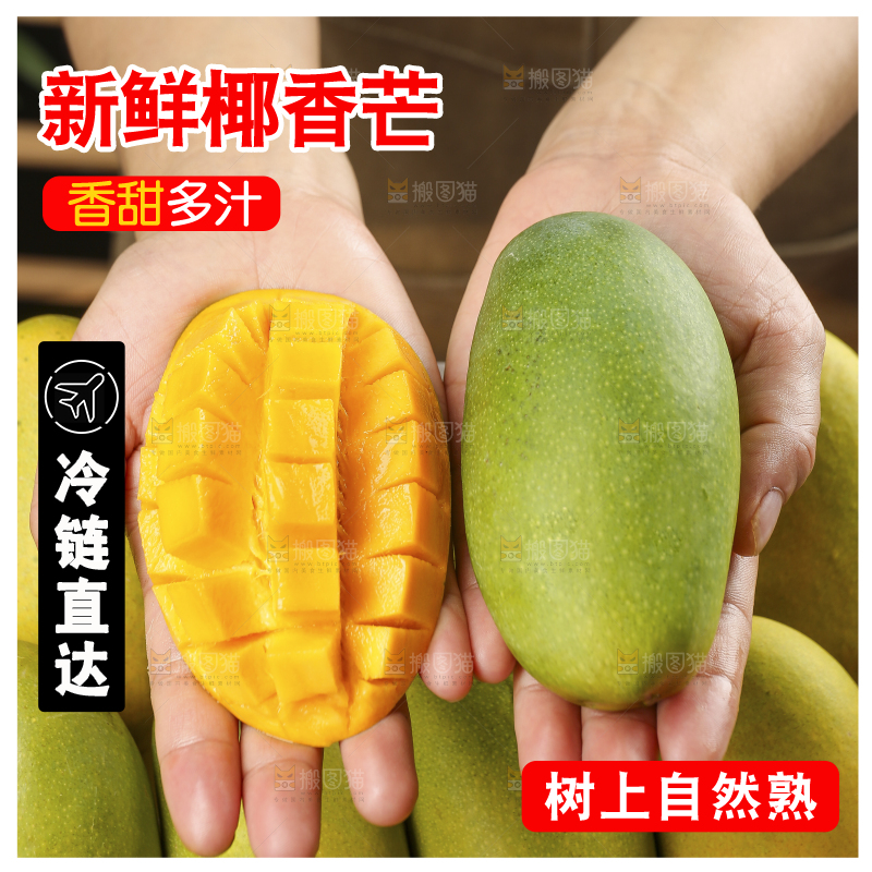 深底上的椰香芒
