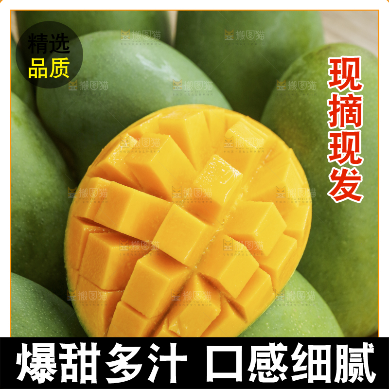 深底上的椰香芒