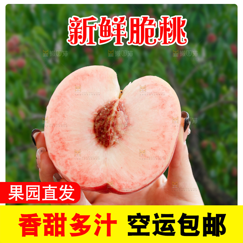 手里拿着苹果桃
