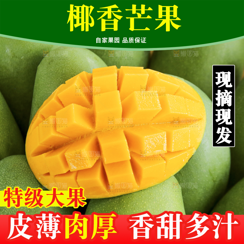 深底上的椰香芒