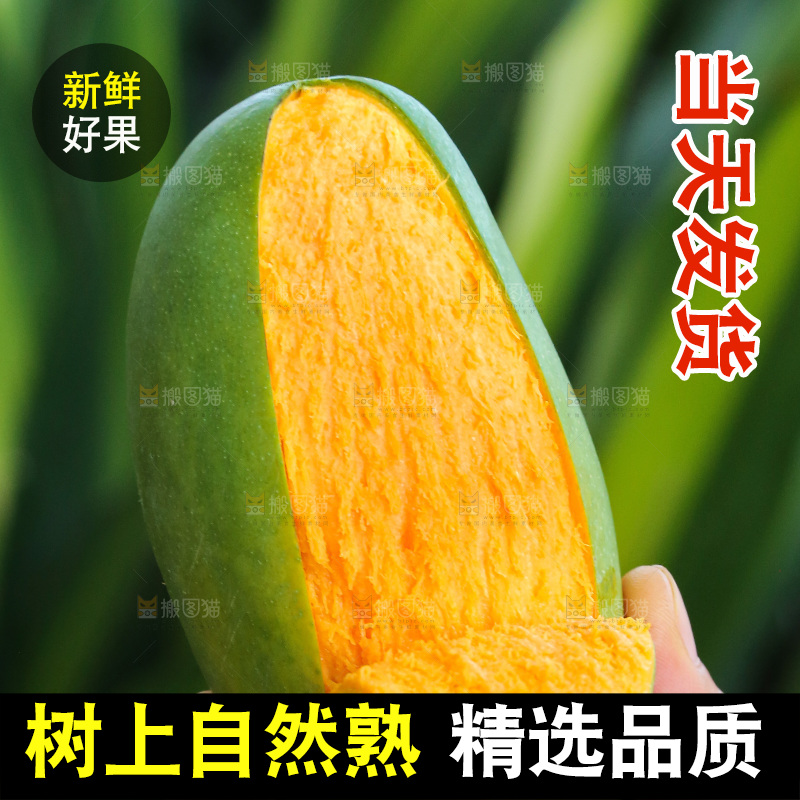 手里拿着椰香芒