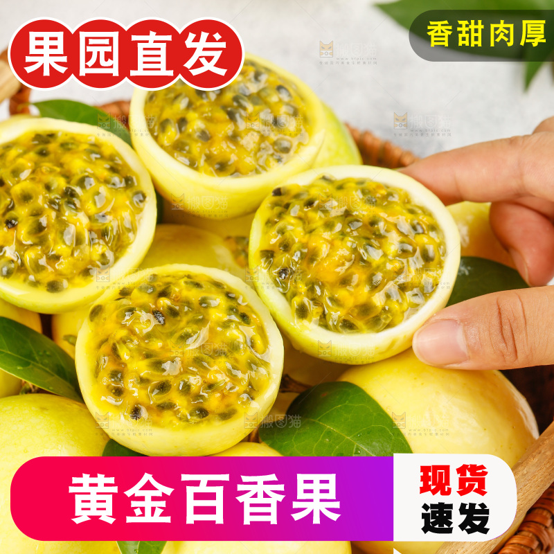 浅底上的黄金百香果