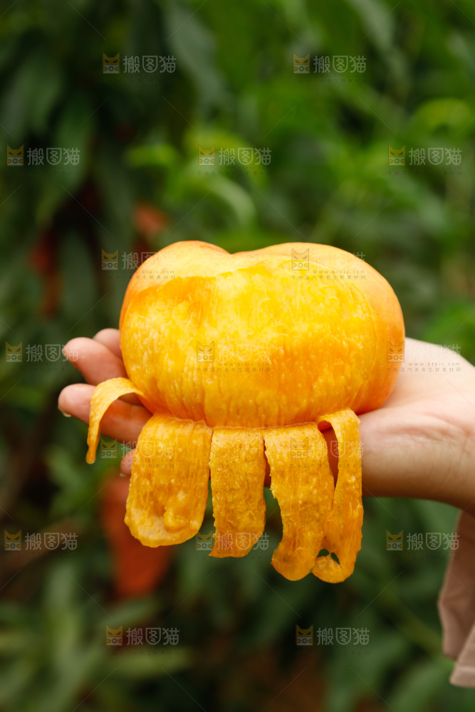 手里拿着黄油蟠桃