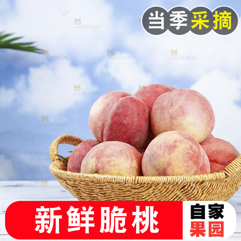 浅底上的苹果桃