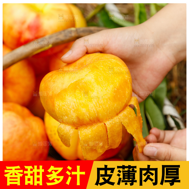 深底上的黄油蟠桃