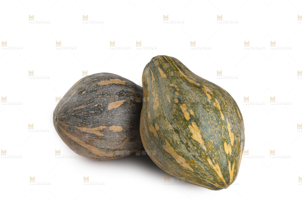 白底上的香芋南瓜
