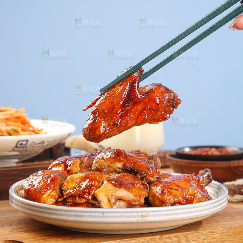 木底上的豉油鸡