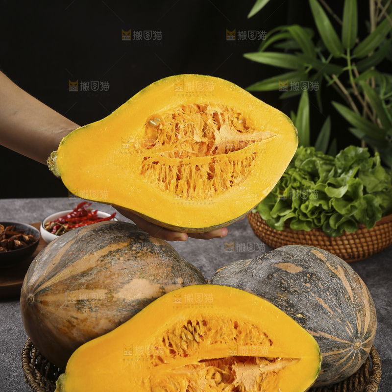 深底上的香芋南瓜