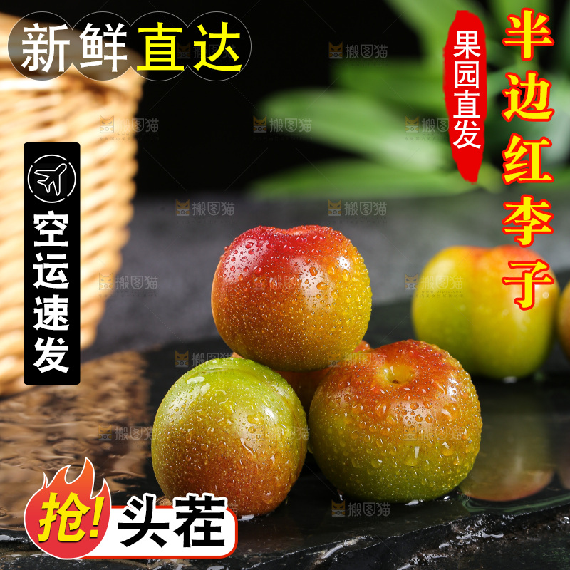 深底上的半边红脱骨李