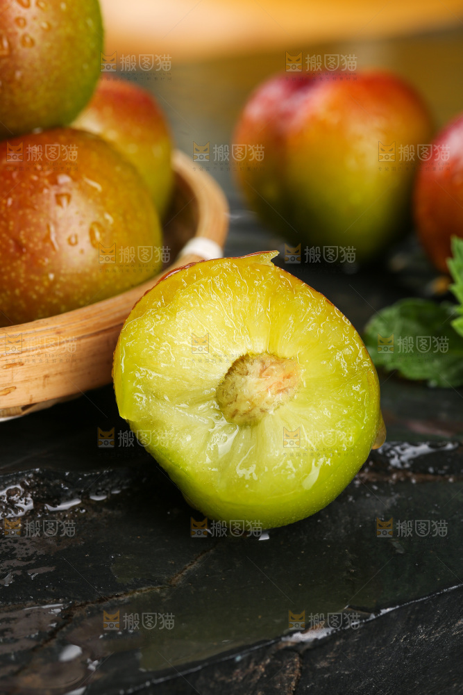 深底上的半边红脱骨李