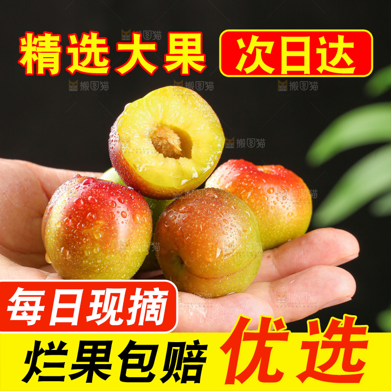 半边红脱骨李主图