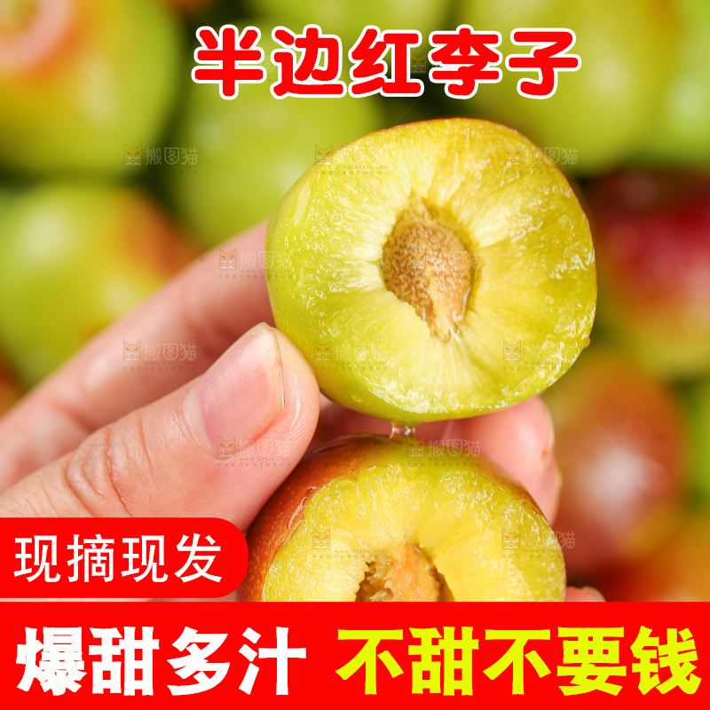 深底上的半边红脱骨李