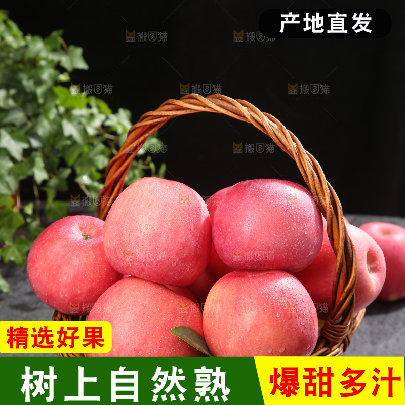 深底上的红富士苹果