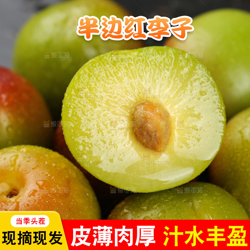深底上的半边红脱骨李