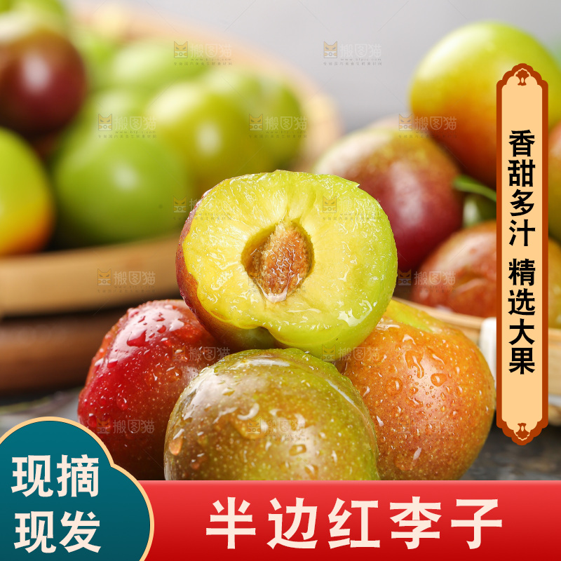 半边红脱骨李主图