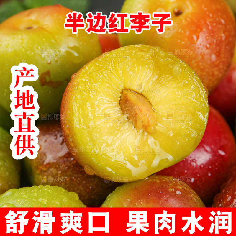 深底上的半边红脱骨李
