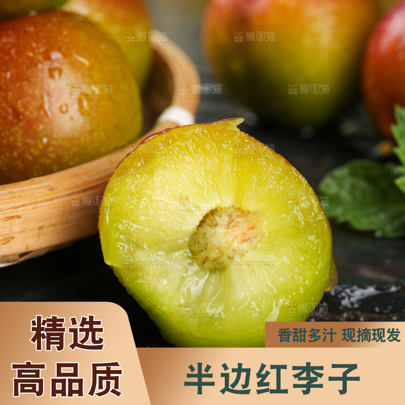 深底上的半边红脱骨李