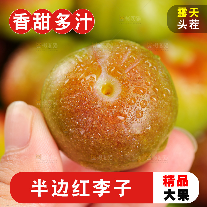 半边红脱骨李主图