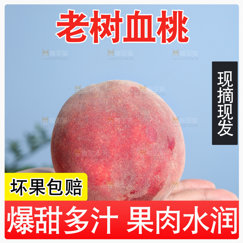 手里拿着血桃