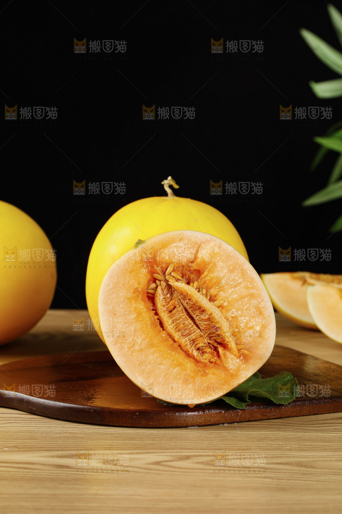 木底上的黄河蜜瓜