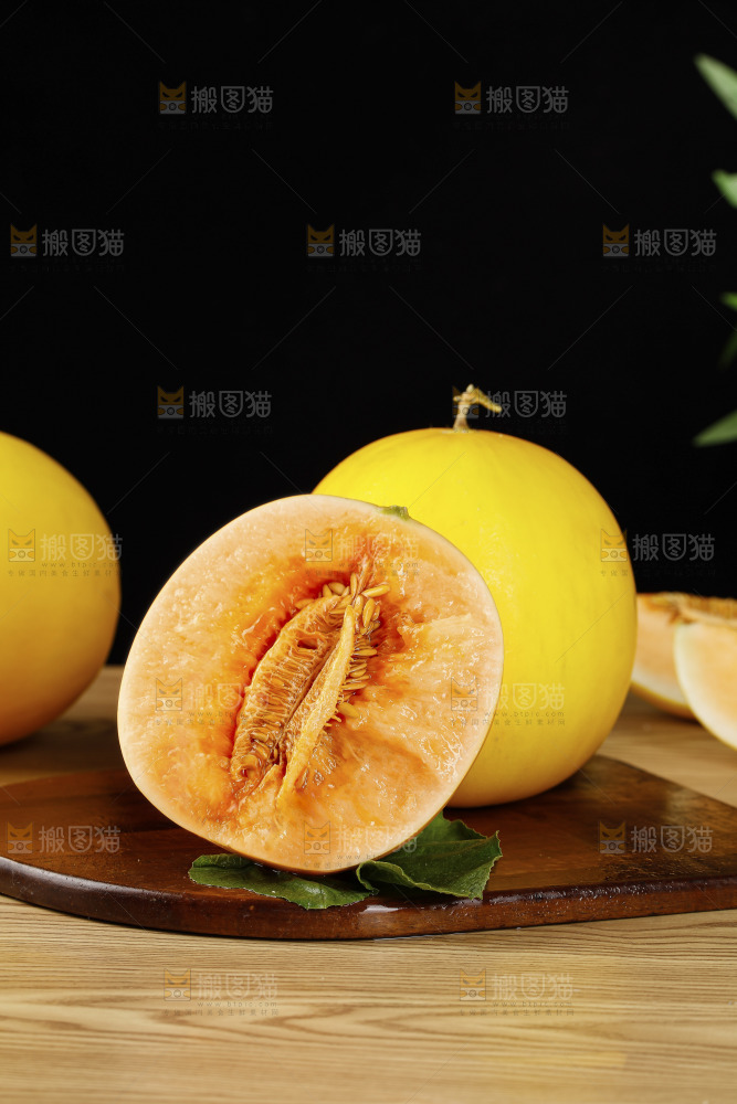 木底上的黄河蜜瓜