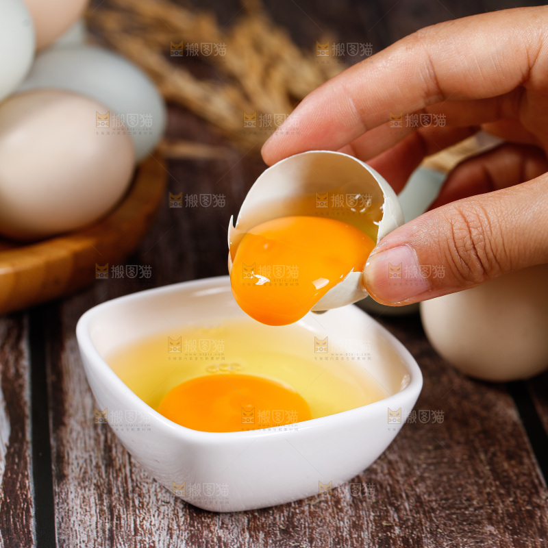 深底上的绿壳鸡蛋
