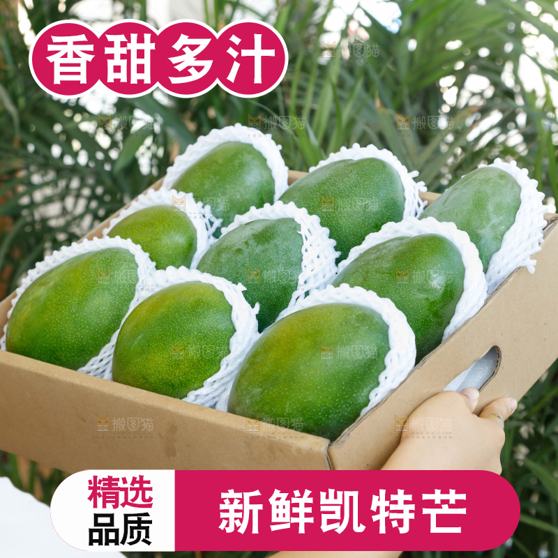 手里拿着一箱凯特芒