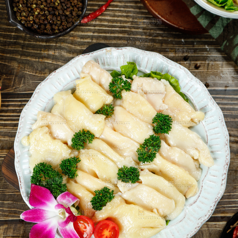 深底上的鸡油