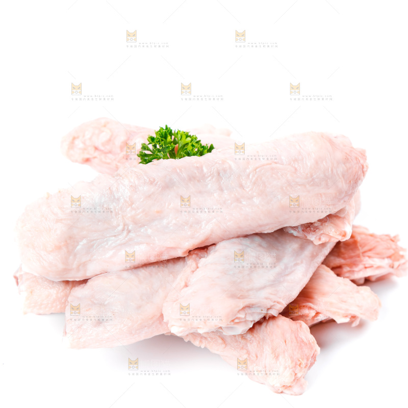 白底上的鸭翅中