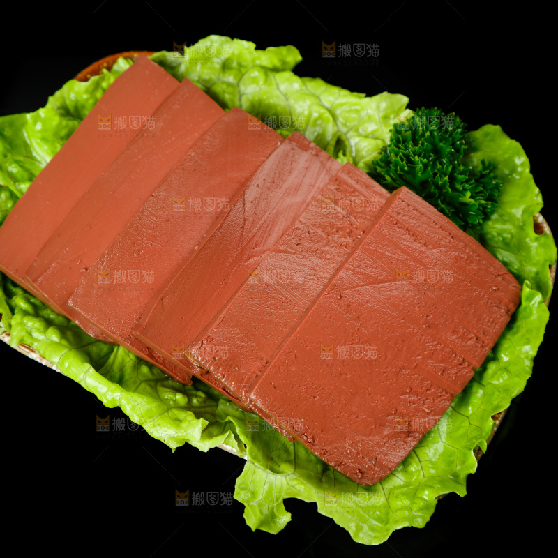 深底上的鸭血