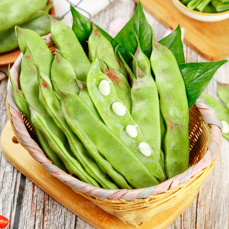 木底上的油豆角