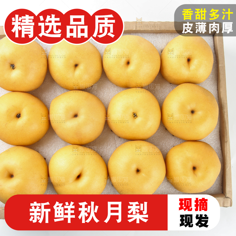 浅底上的一盒秋月梨