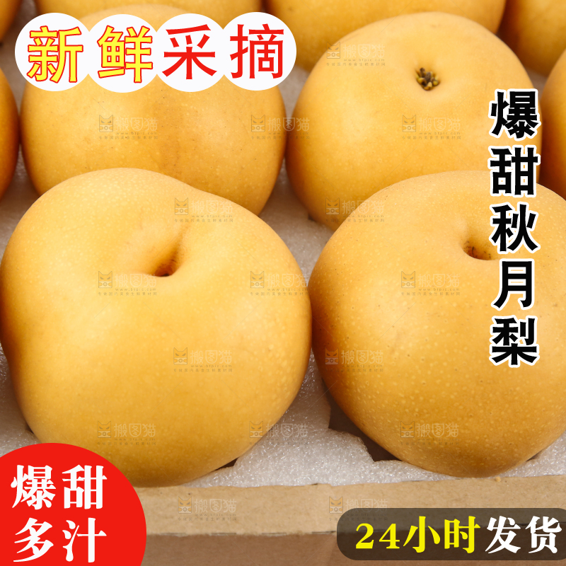 浅底上的一盒秋月梨