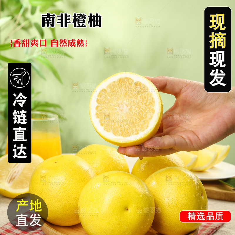 浅底上的南非橙柚