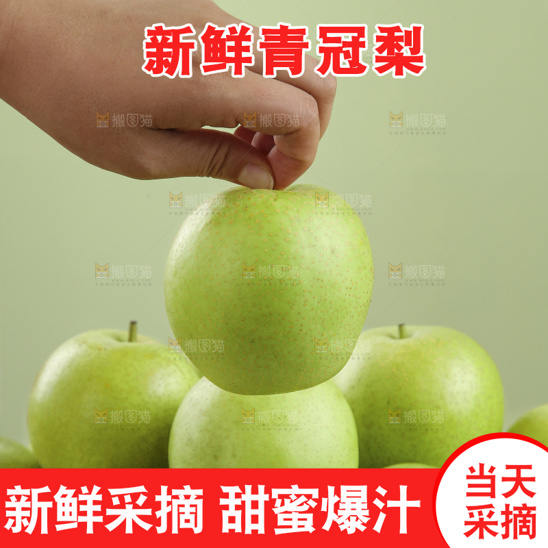 浅底上的青皇冠梨