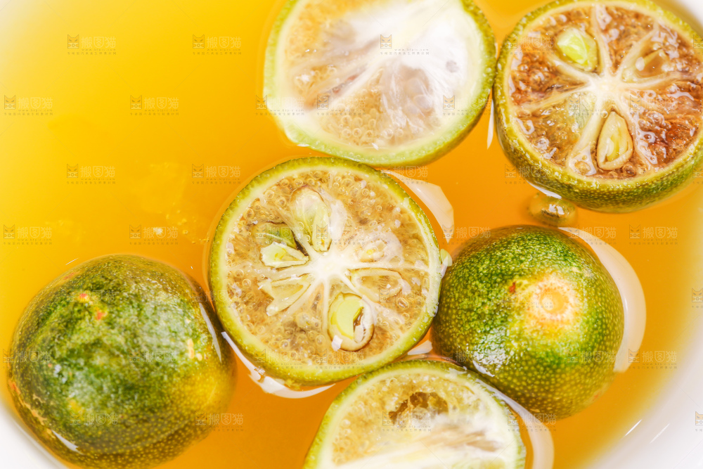 浅底上的冻干小青桔