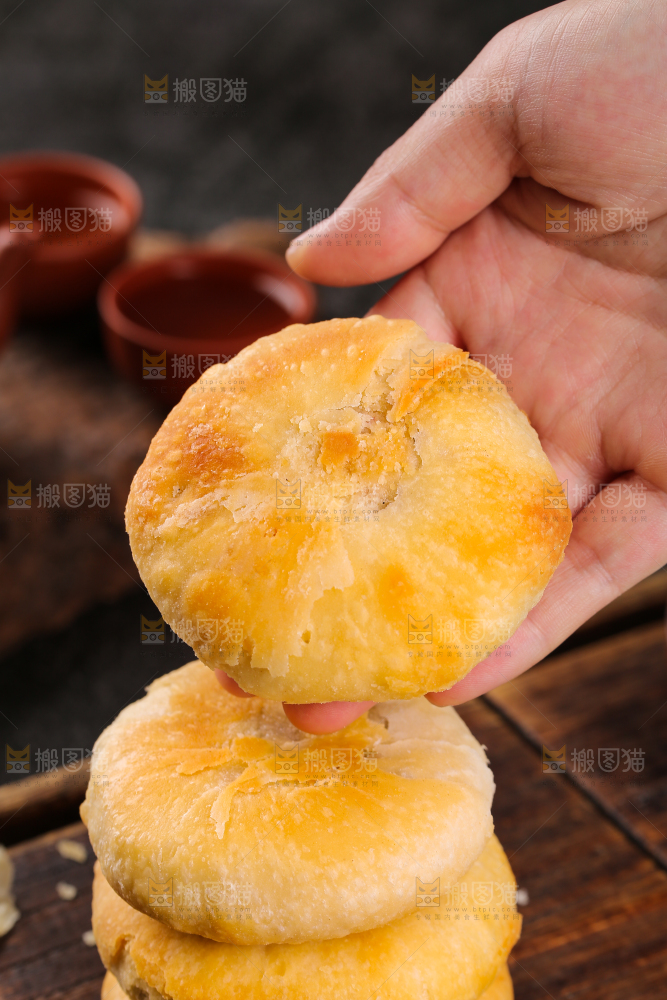 深底上的苏氏月饼