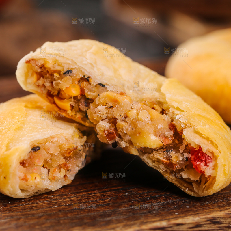 深底上的苏氏月饼