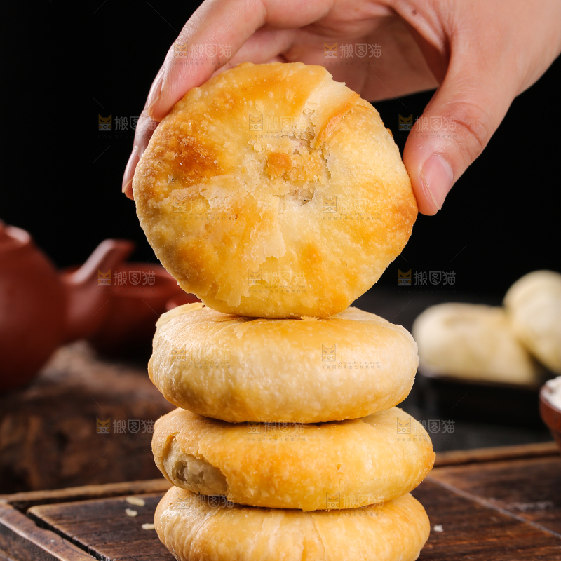 深底上的苏氏月饼