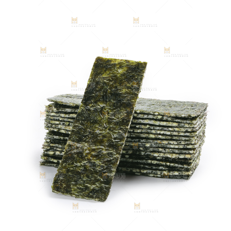 白底上的夹心海苔