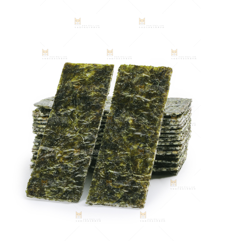 白底上的夹心海苔