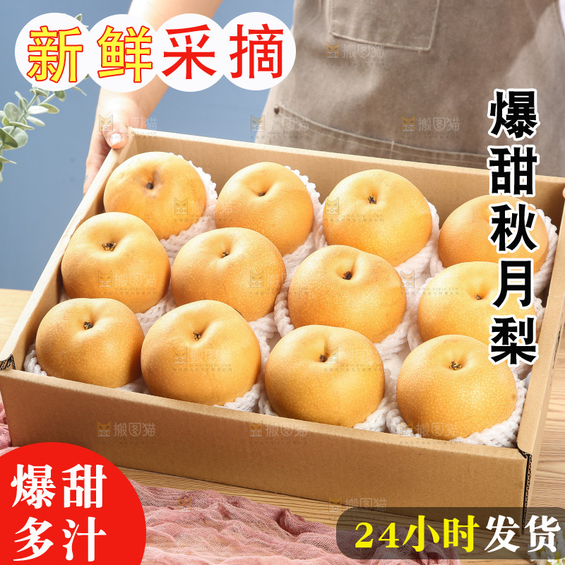 木底上的秋月梨