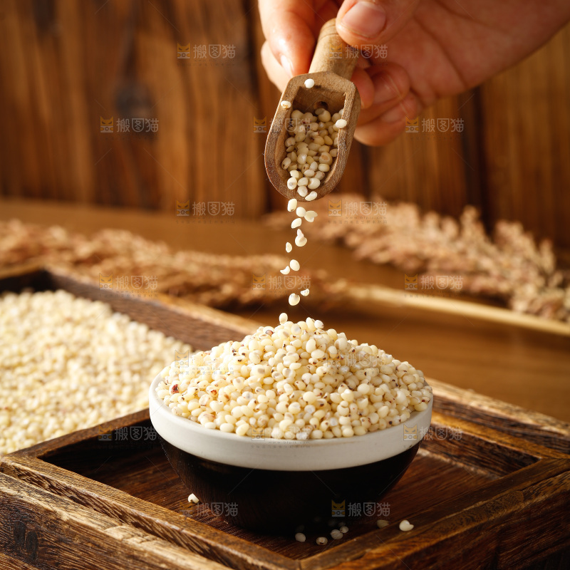 深底上的高粱米