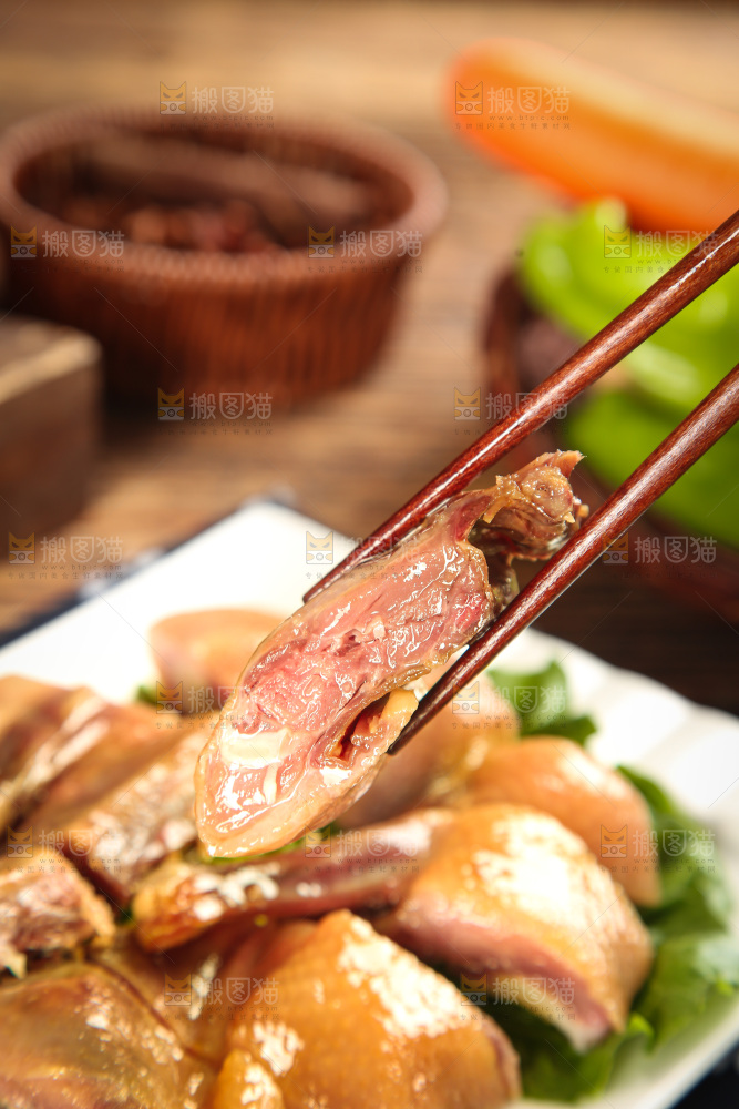 深底上的风干鸭