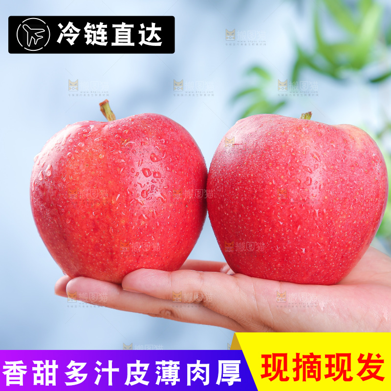 浅底上的红嘎啦苹果