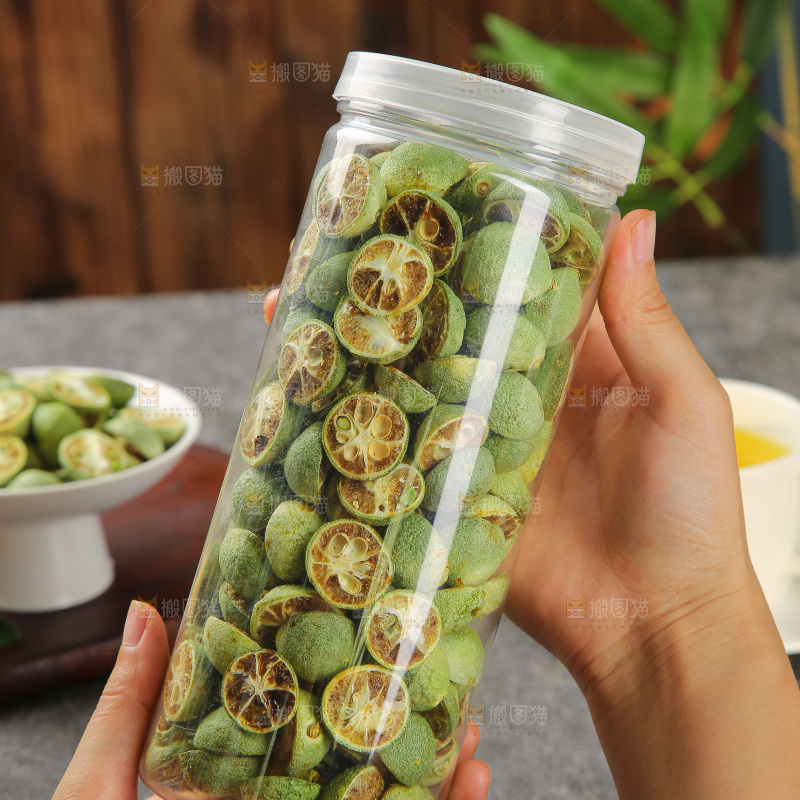 深底上的冻干小青桔